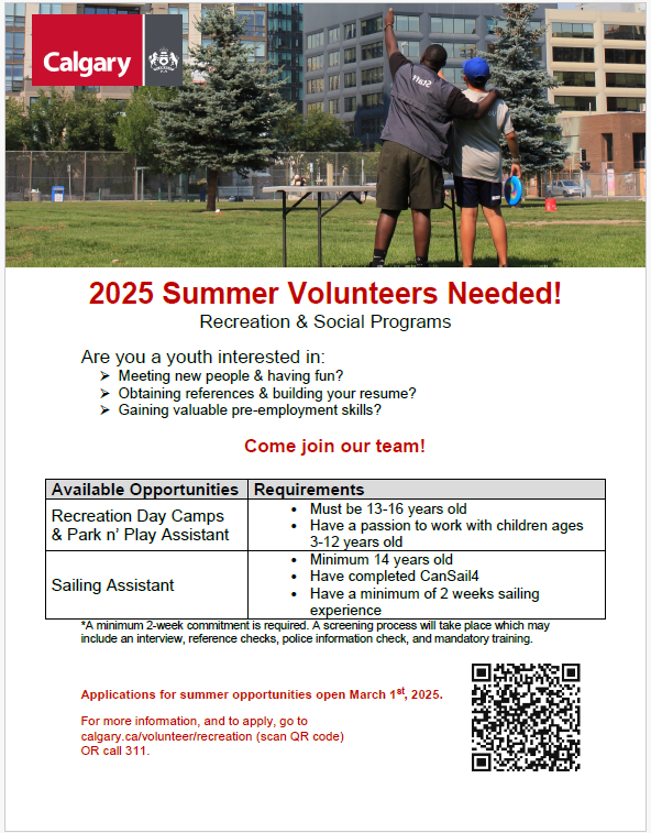 Summer Volunteers Needed