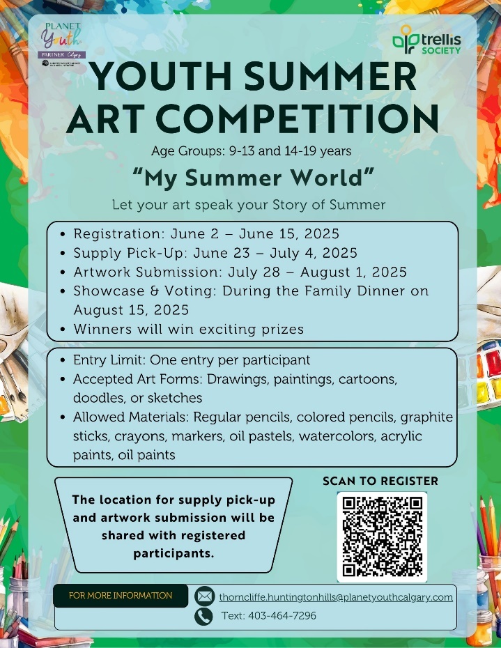 Youth Summer Art Competition YMCA