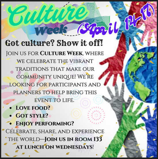 Culture Week April 14-17 2025